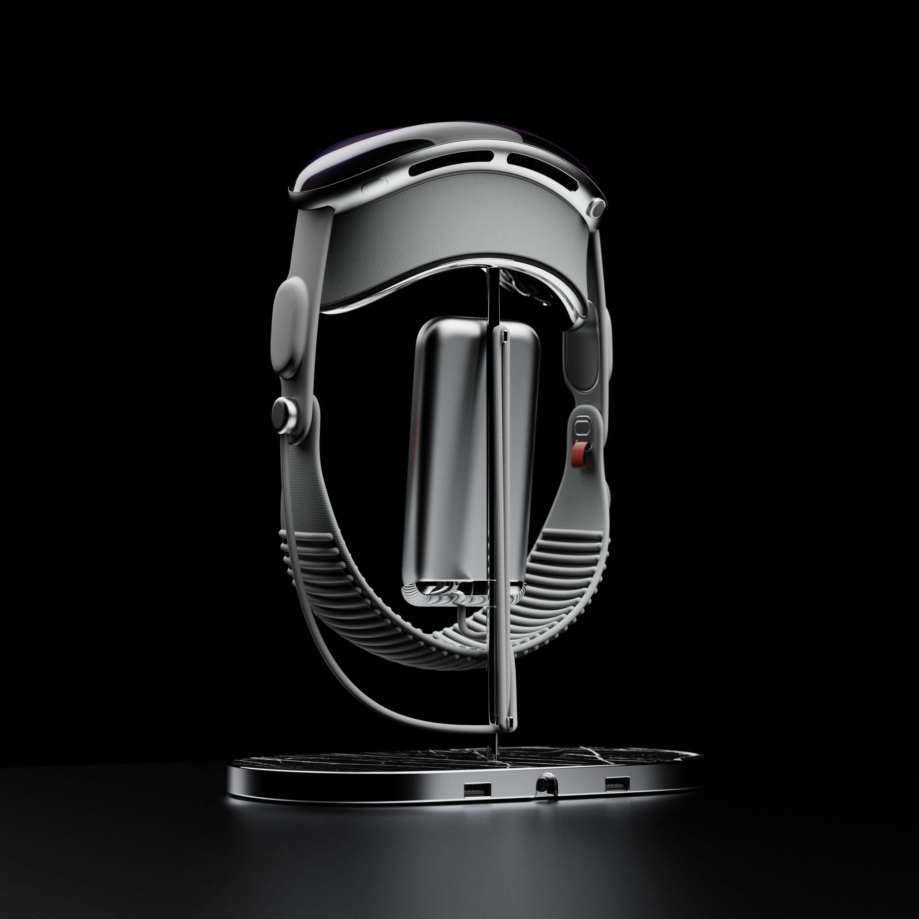 The Real Marble Fusion Stand for Apple Vision Pro by ROXXLYN