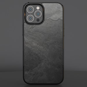 ROXXLYN Real Stone Black Impact Case made for iPhone 15 Pro, 14/ 13 Pro / 12 Pro Max & 14 / 14 Max / 14 Pro Max image 4