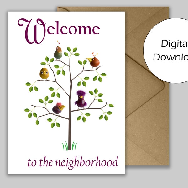 Welcome To The Neighborhood Card Digital Etsy welcome-to-the-neighborhood-card-digital-etsy