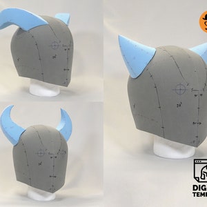 DIY Universal helmet No1 (3in1) template for EVA foam & crafting Help Book!