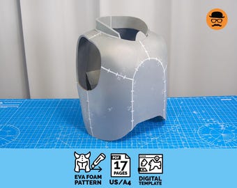 Crescent Core Armor - DIY EVA Foam Chestplate for Cosplay & Sci-Fi Builds, Printable PDF file