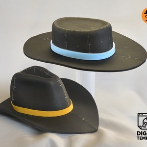 DIY Cowboy hats 2in1 template for EVA foam & crafting Help Book!
