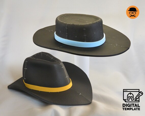 DIY Cowboy Hats 2in1 Digital Pattern for EVA Foam Crafting Help Book Etsy