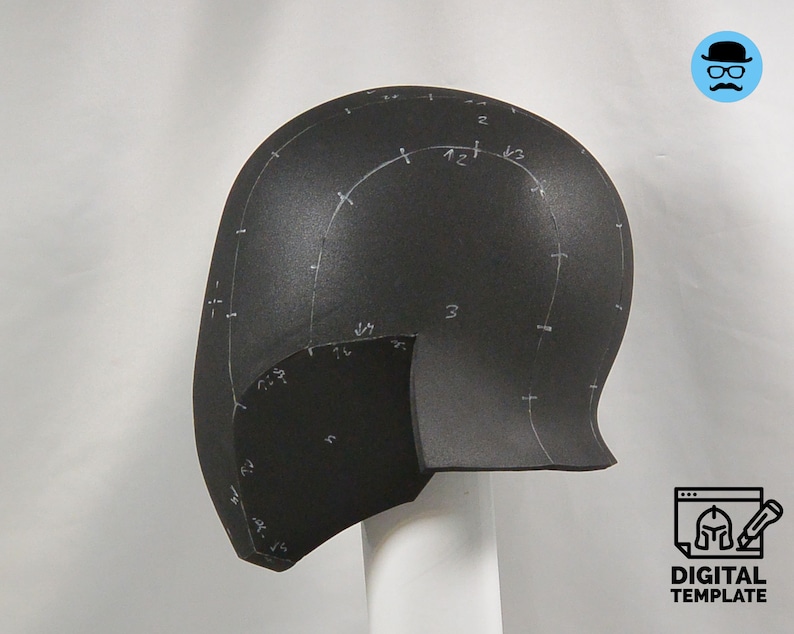 Space Guy No.3 - DIY Printable EVA Foam Helmet Pattern for Cosplay ...