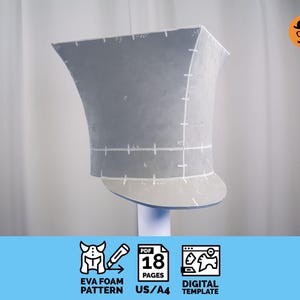 Patrón de gorra y shacó de caballería Uhlan: casco de espuma EVA 2 en 1 (plantilla PDF)