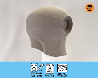 Cyclops No.1 - DIY Printable EVA Foam Helmet Pattern for Cosplay, scalable PDF template