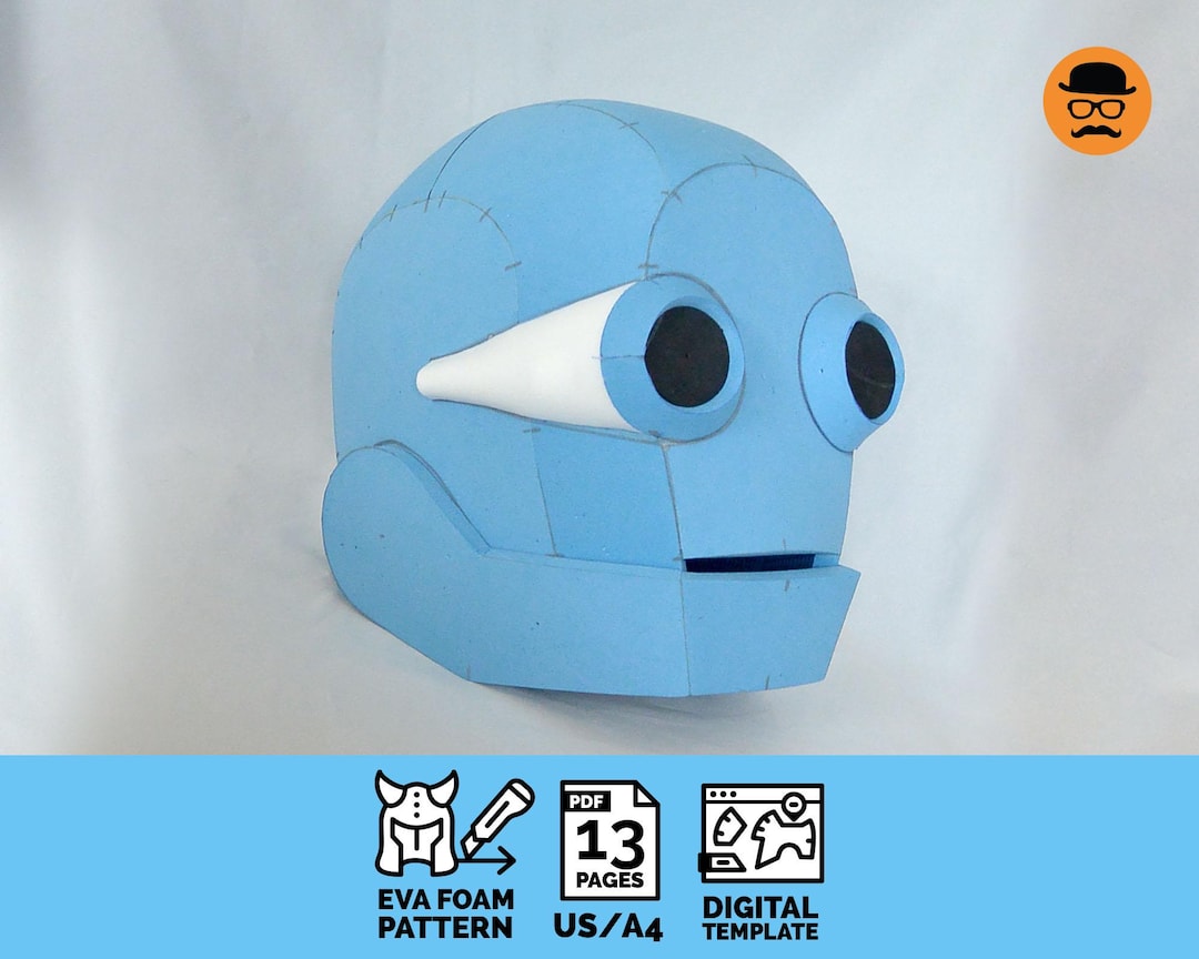 Robot No.1 - DIY Printable EVA Foam Helmet Pattern for Cosplay ...