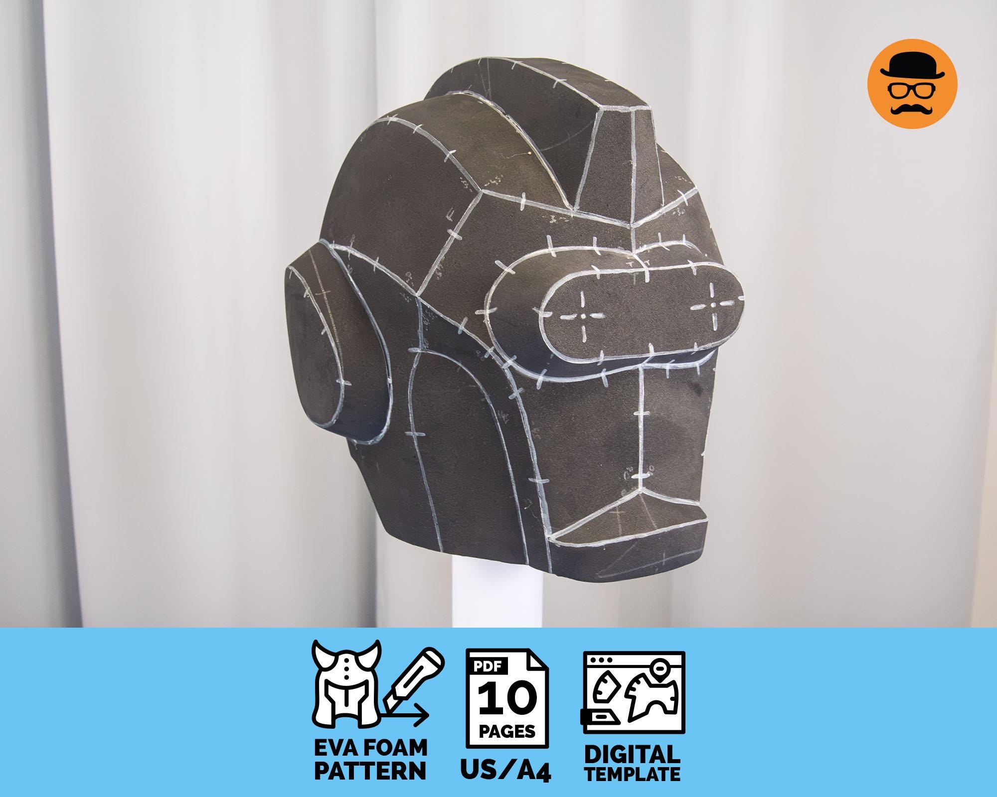 ロボットNo.3 - コスプレ用EVAフォームヘルメットの型紙（印刷可能