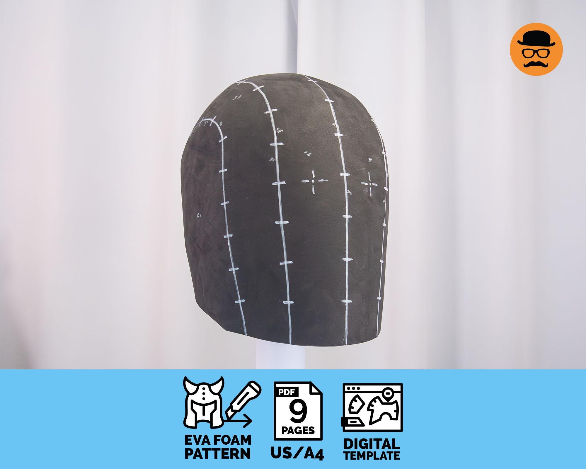 Helmet Pdf Pattern Basic Helmet No.5 - DIY Printable EVA Foam Helmet Pattern for Cosplay ...