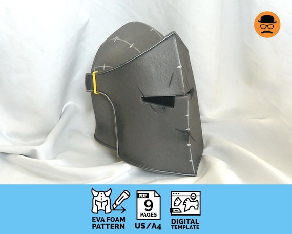 Knight Helmet No.3 – EVA Foam Cosplay Template (Printable DIY PDF Pattern File)