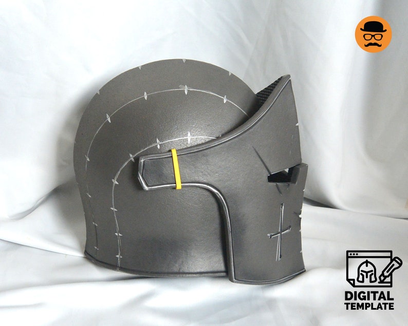 DIY Knight helmet No3 template for EVA foam & crafting Help Book image 4