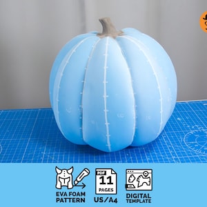 Citrouille aka Jack-o-Lantern - Modèle d'accessoire en mousse EVA imprimable DIY pour cosplay, modèle PDF évolutif