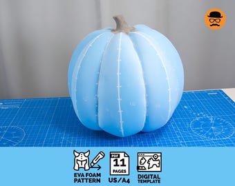 Pumpkin aka Jack-o-Lantern - DIY Printable EVA Foam Prop Pattern for Cosplay, scalable PDF template