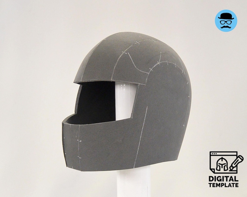 Helmet Pdf Pattern Battle Helmet No.2 - DIY Printable EVA Foam Helmet Pattern for Cosplay ...