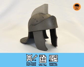 Roman Soldier Helmet – EVA Foam Cosplay & LARP Template (Printable PDF Pattern File)