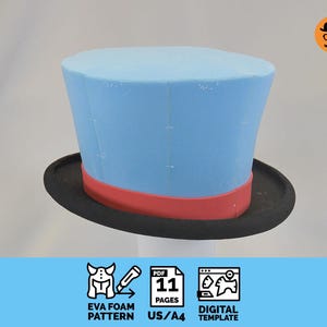 Sombrero de Copa - Patrón de espuma EVA DIY para cosplay (Plantilla PDF)