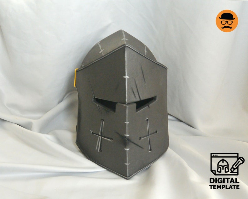 DIY Knight helmet No3 template for EVA foam & crafting Help Book image 3