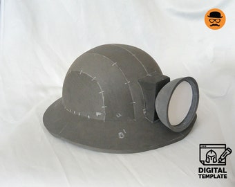 DIY Miner helmet template for EVA foam & crafting Help Book!