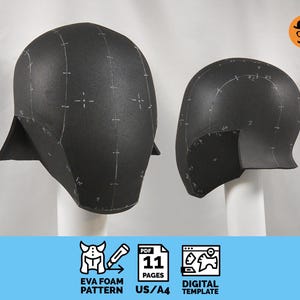 Space Guy No.3 - DIY Printable EVA Foam Helmet Pattern for Cosplay, scalable PDF template