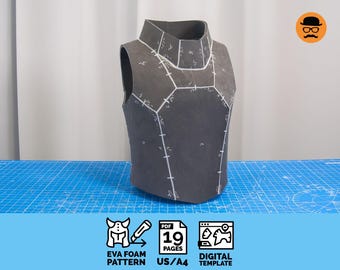 Patrón de peto de armadura Havoc Tipo 3: Cosplay de espuma EVA (plantilla PDF)