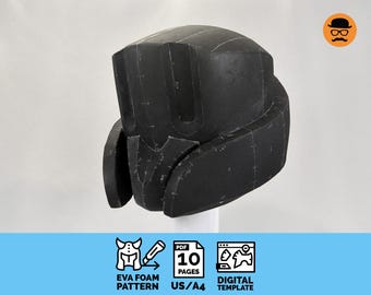 Astral helmet - DIY Printable EVA Foam Helmet Pattern for Cosplay, scalable PDF template