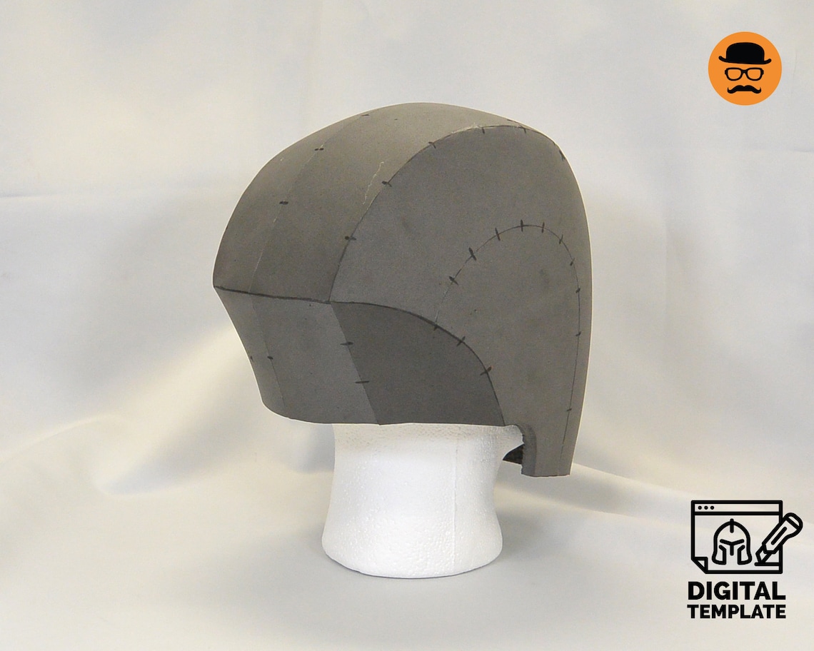 DIY Basic helmet No2 template for EVA foam Etsy España