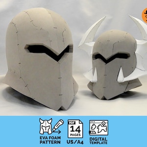 Sentinel helmet (expert level) - DIY Printable EVA Foam Helmet Pattern for Cosplay, Scalable PDF Template