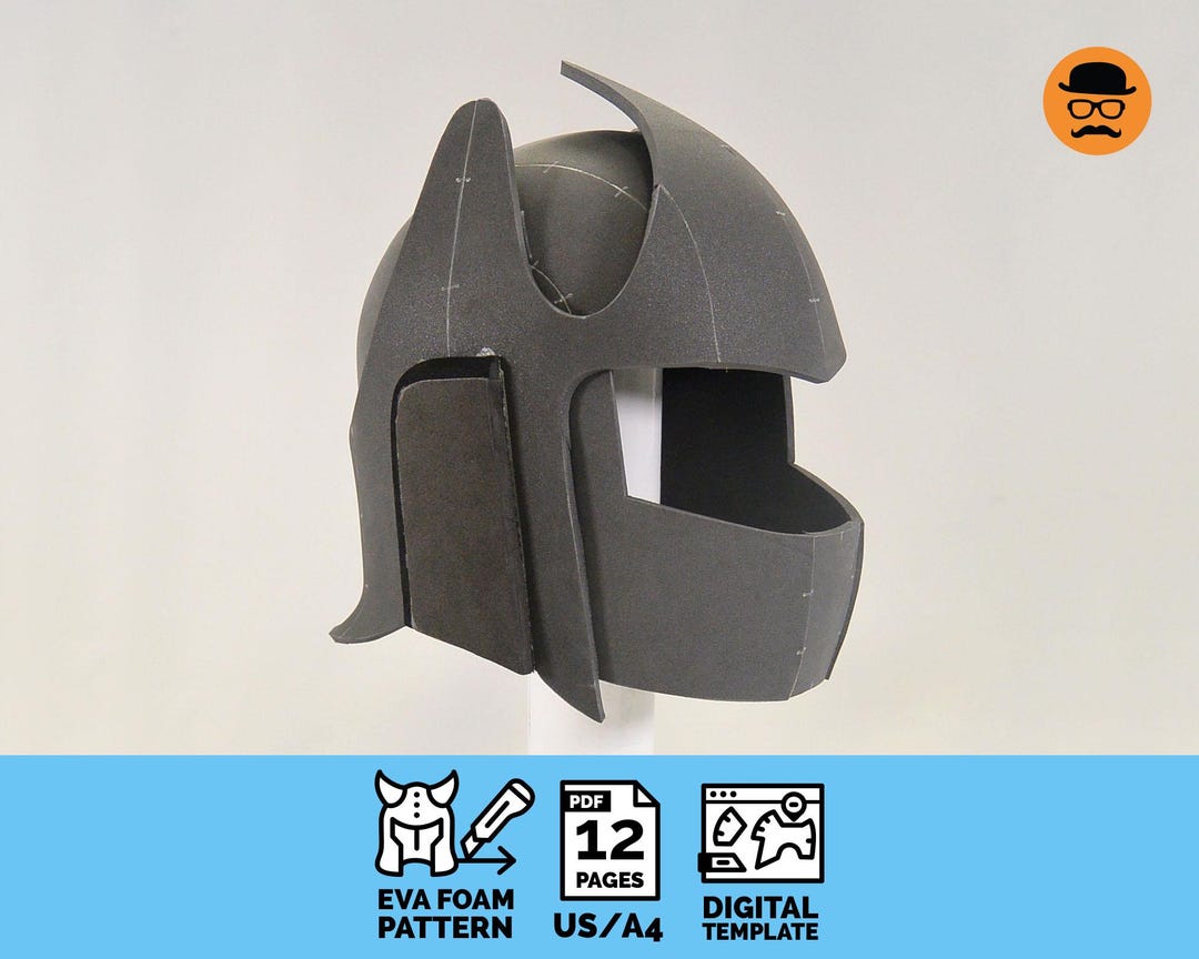 Battle Helmet No.2 - DIY Printable EVA Foam Helmet Pattern for Cosplay ...