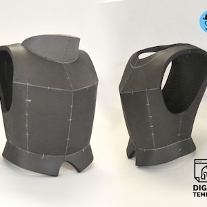 Medieval chest armor No.1:  DIY Printable EVA Foam Armor Pattern for Cosplay, scalable PDF template