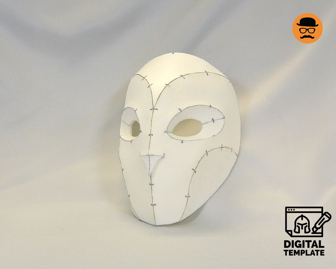 DIY Owl Mask Template for EVA Foam & Crafting Help Book Etsy DIY Owl Mask Template for EVA Foam & Crafting Help Book Etsy