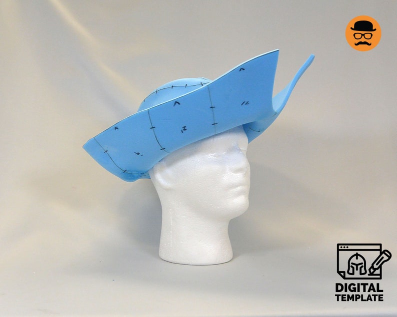 DIY Pirate Hat Template for EVA Foam Etsy