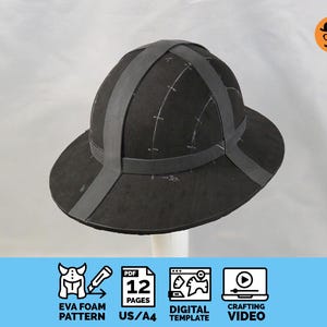 Kettle helmet - DIY Printable EVA Foam Helmet Pattern for Cosplay, scalable PDF template