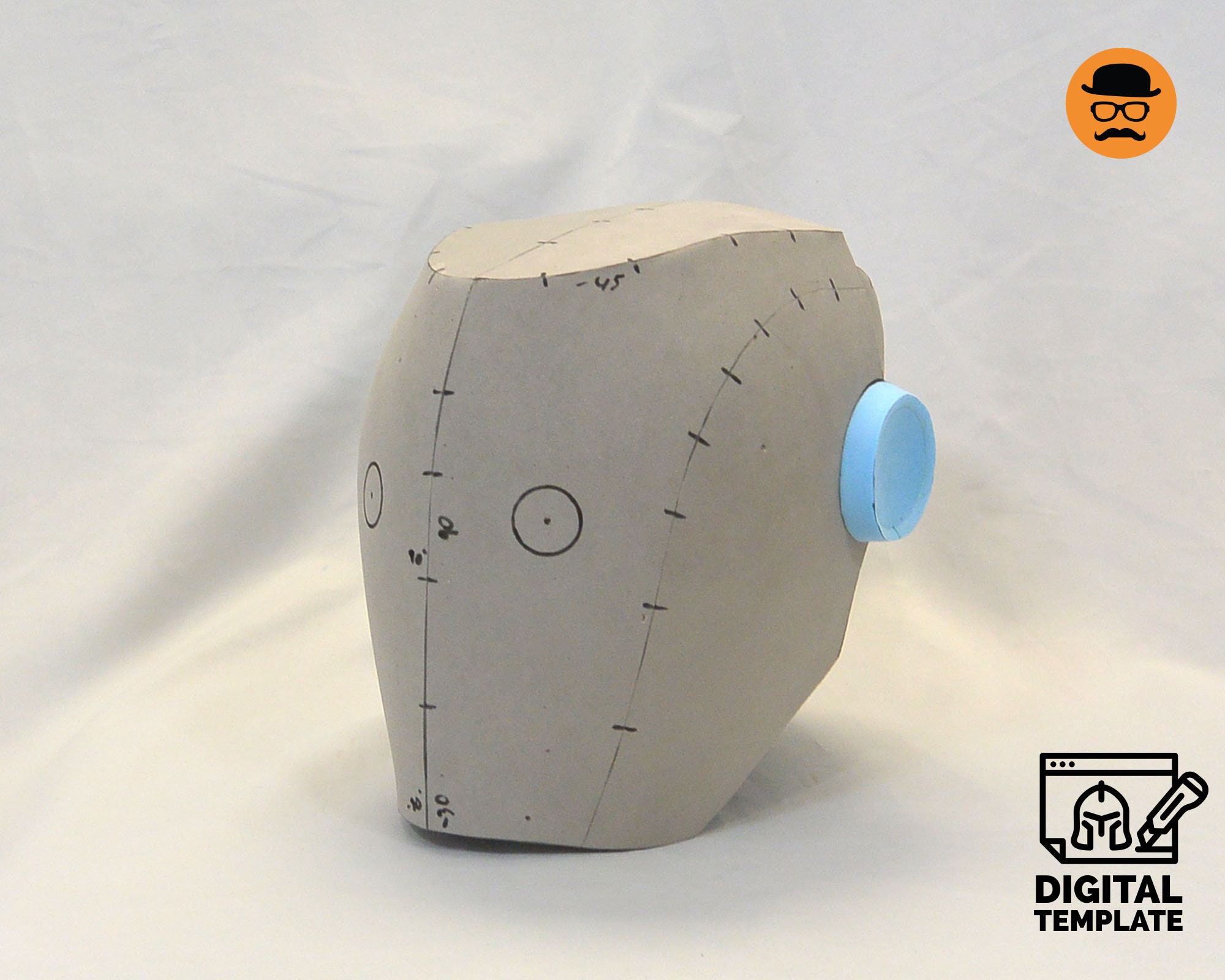 Basic Helmet No.3 - DIY Printable EVA Foam Helmet Pattern for Cosplay ...