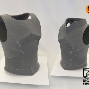 Fantasy Chest armor No.2: DIY Printable EVA Foam Armor Pattern for Cosplay, scalable PDF template