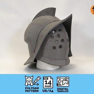 Gladiator No.2 - DIY Printable EVA Foam Helmet Pattern for Cosplay, scalable PDF template