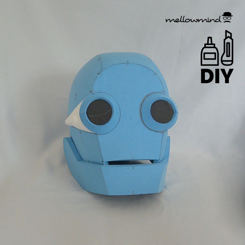 DIY Robot helmet templats for EVA foam Etsy