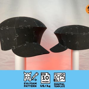 Hat No.4 - DIY druckbares EVA Foam Hat Muster für Cosplay, anpassbare PDF-Vorlage
