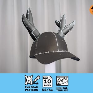 Baseball Cap - Printable DIY EVA foam cosplay pattern, scalable PDF template