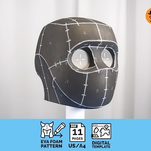 Droid No.1: DIY Printable EVA Foam Helmet Pattern for Cosplay, scalable PDF template