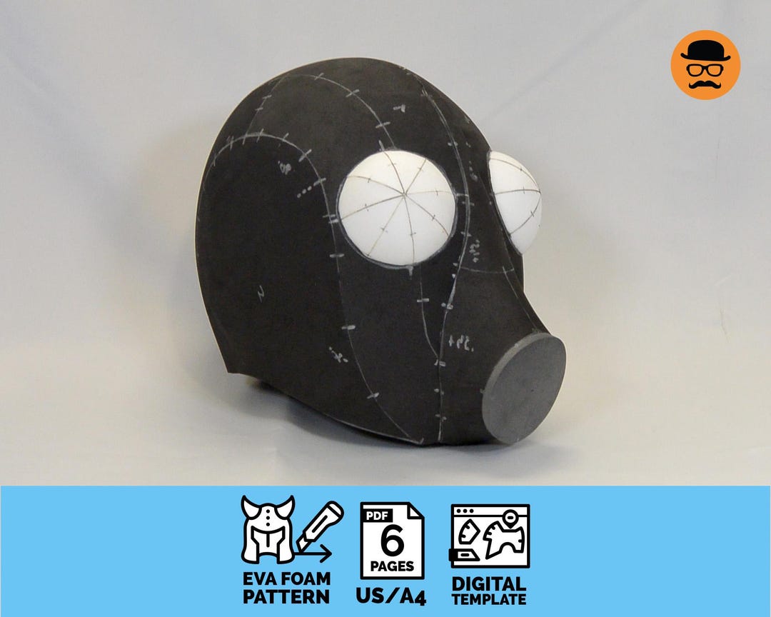 Alien Helmet No.1 - DIY Printable EVA Foam Pattern for Cosplay ...