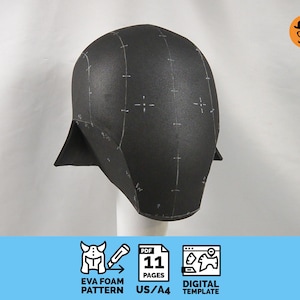 Space Guy No.3 - Patrón imprimible para casco de espuma EVA para cosplay, plantilla PDF escalable
