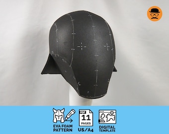 Space Guy No.3 - DIY Printable EVA Foam Helmet Pattern for Cosplay, scalable PDF template