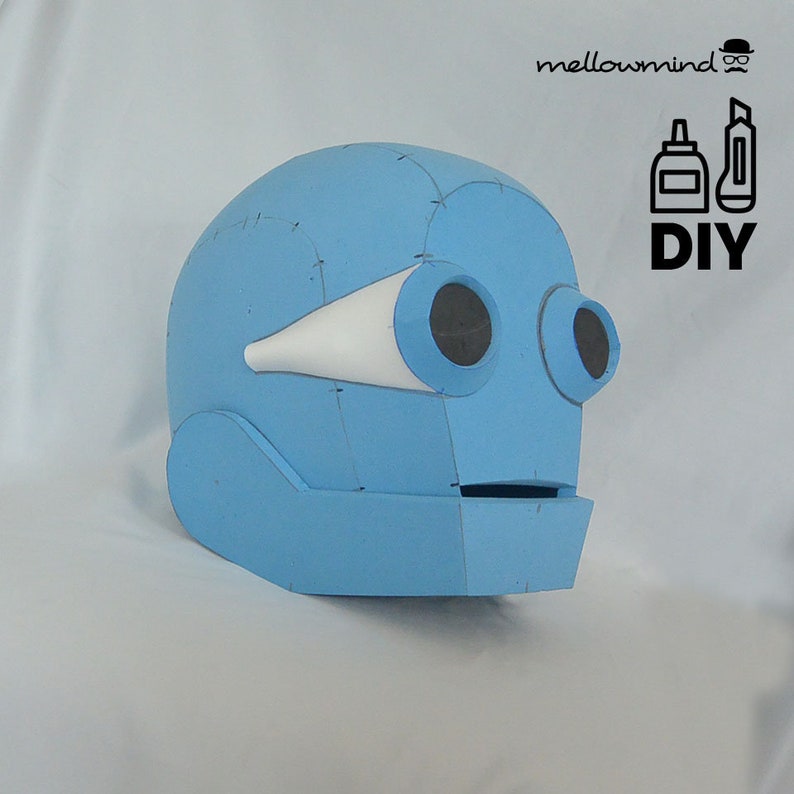DIY Robot helmet templats for EVA foam Etsy