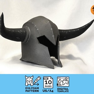 Barbarian No.1 - DIY Printable EVA Foam Helmet Pattern for Cosplay, scalable PDF template