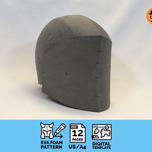 Basic No.6 - DIY Printable EVA Foam Helmet Pattern for Cosplay, scalable PDF template