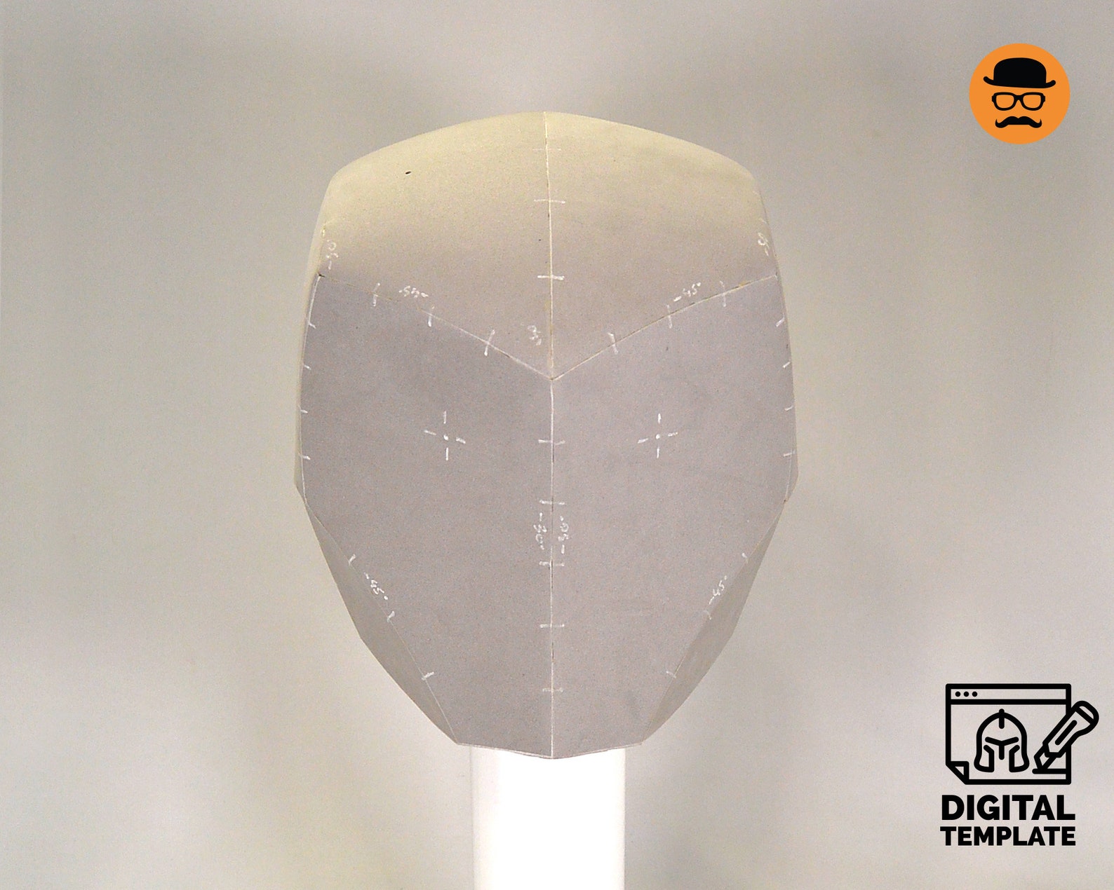 Faceless Helmet No.1: DIY Printable EVA Foam Helmet Pattern for Cosplay ...