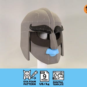 Anglo-Saxon Helmet - DIY Printable EVA Foam Pattern for Cosplay, scalable PDF template
