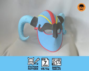 DIY Viking helmet - digital pattern for EVA foam