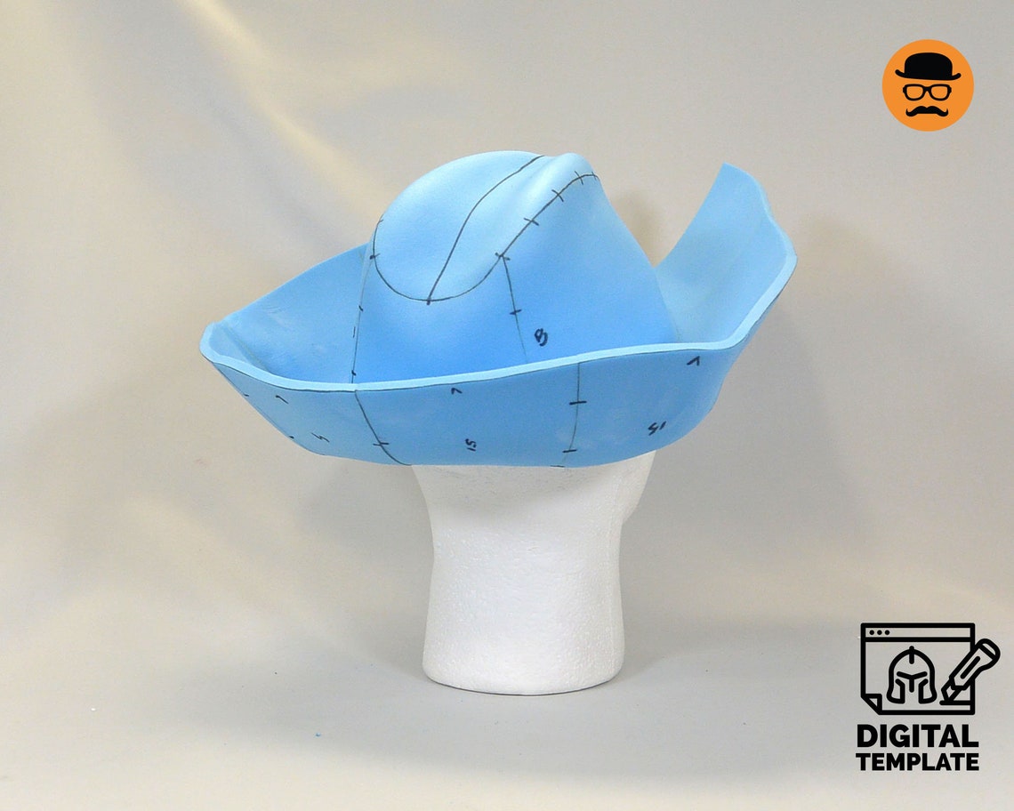 DIY Pirate Hat Template for EVA Foam Etsy DIY Pirate Hat Template for EVA Foam Etsy