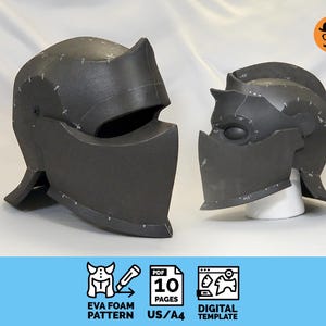 Knight No.5 - DIY druckbares EVA Foam Helmmuster für Cosplay, skalierbare PDF-Vorlage